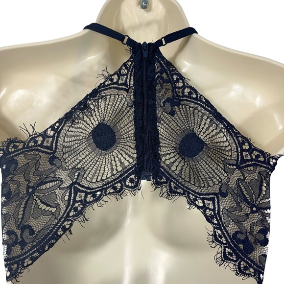 City Triangles Juniors High Low Y2K Dress Size 1 Navy Blue Party Event HOCO Gala - Picture 4 of 8